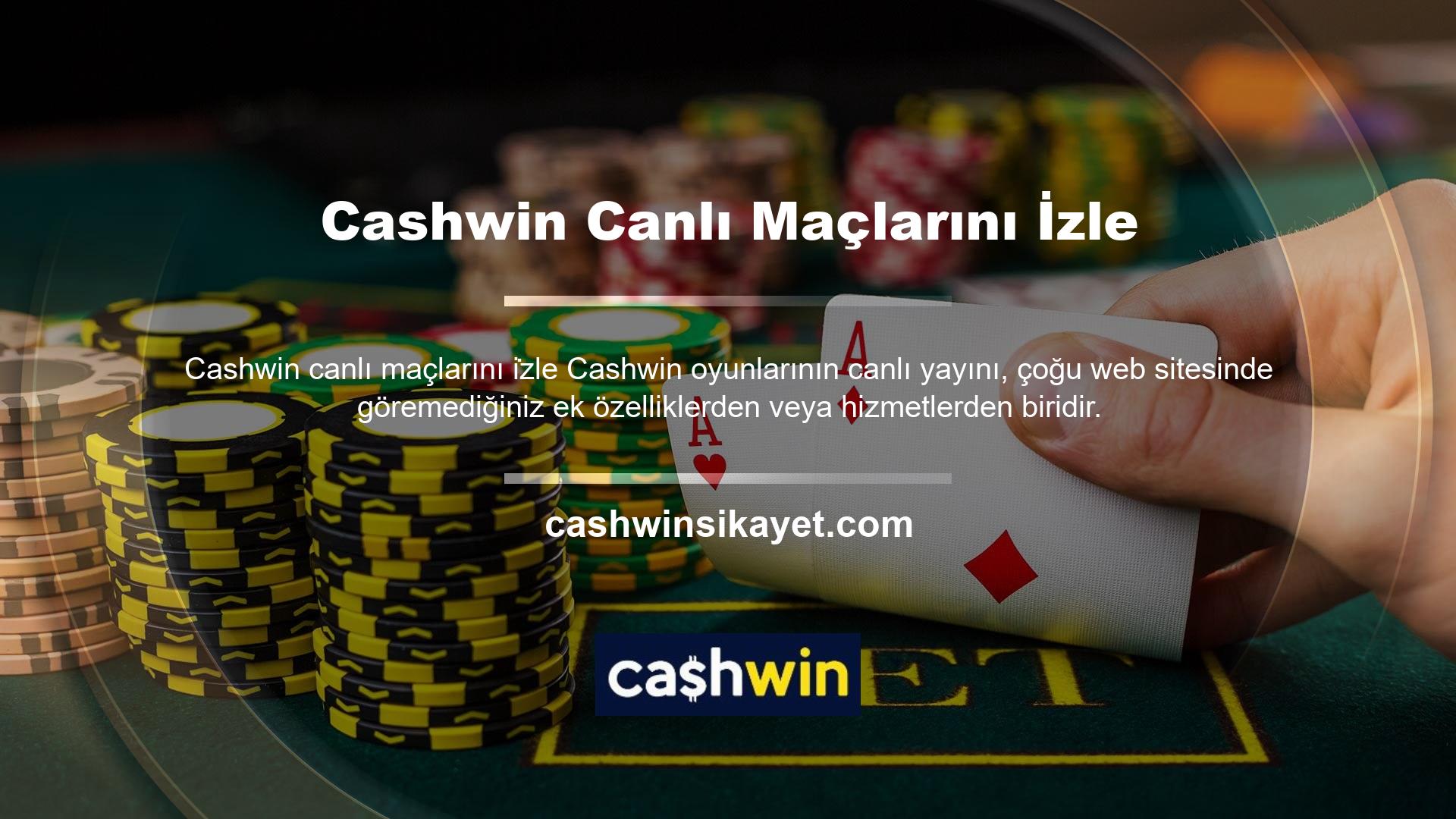 Bu siteye veya sitenin ana sayfasına bakarsanız Cashwin TV şeklinde bir bölümün olduğunu göreceksiniz