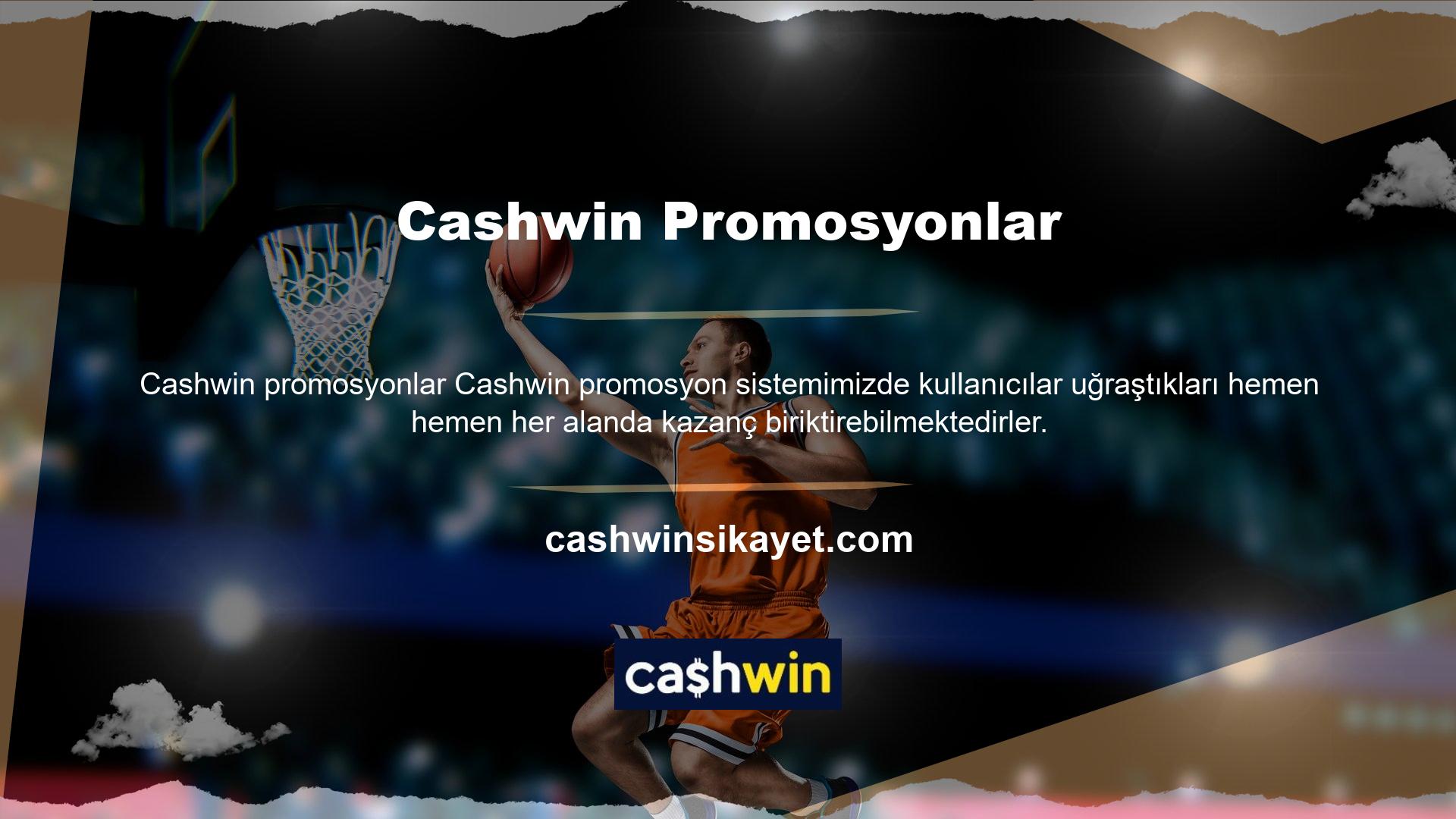 Cashwin sistemimiz bahis uygulamalarının bir parçası olup ek gelir sunan adreslerden biridir